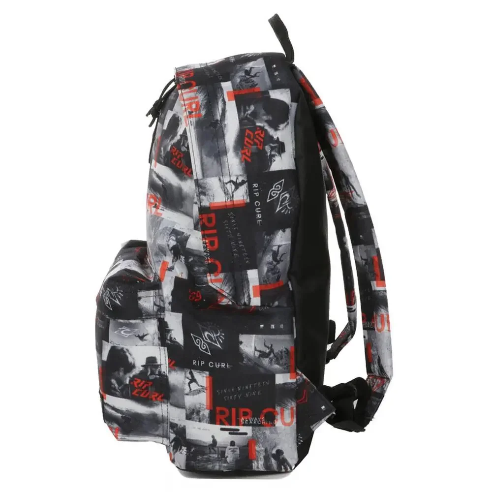 Rip Curl Dome 18L Backpack Bag With Pencil Case in Black/Grey